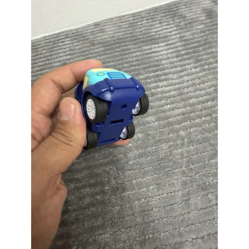 Unbranded Plastic Blue Yellow Concrete Toy Mixer- Some Damage- 4inches x 3inches
